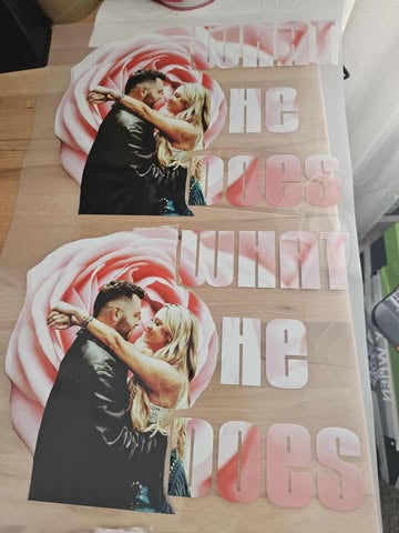 3 colored UVDTF decals and 7 DTF