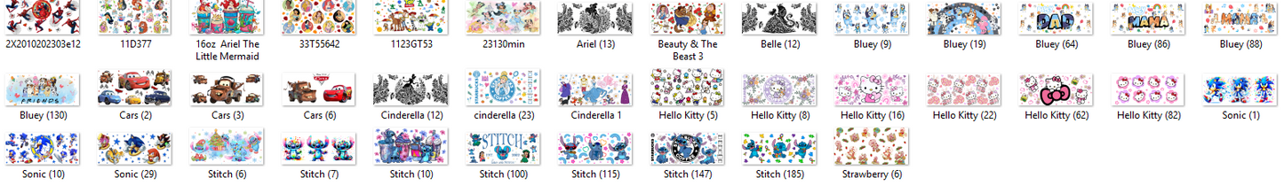 37 Digital download of 16 oz Wraps