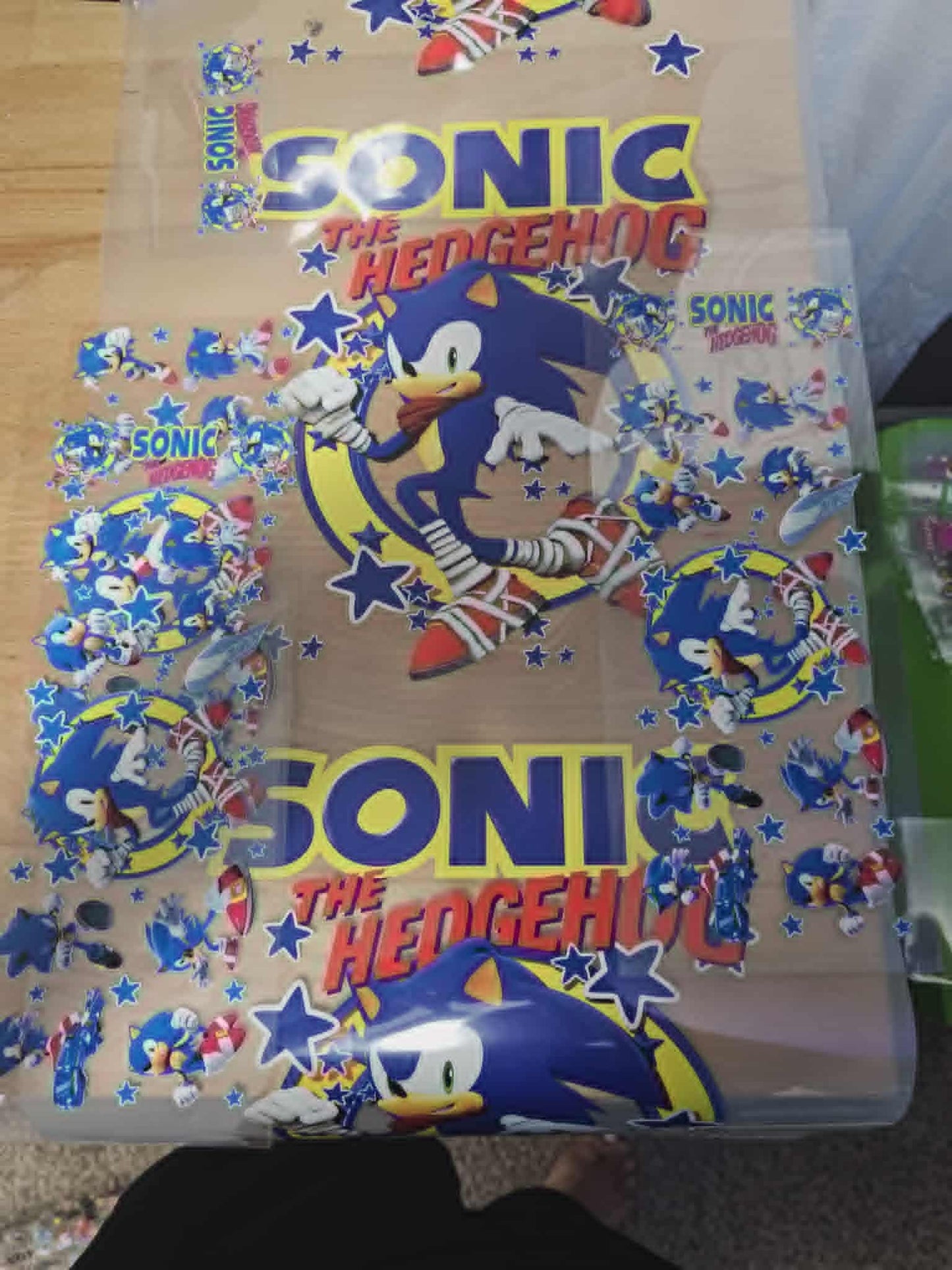 6 colored UVDTF decals and 3 DTF