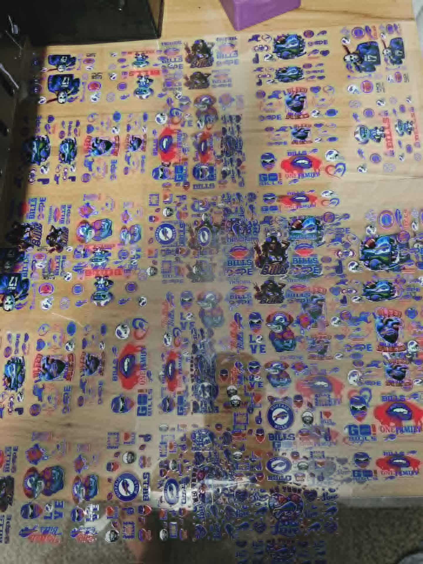 111 colored UVDTF decals