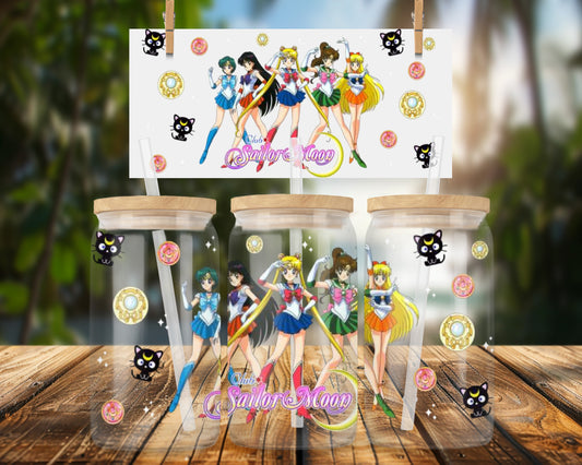 Sailor Moon Club 16oz Glass Can Wrap Product