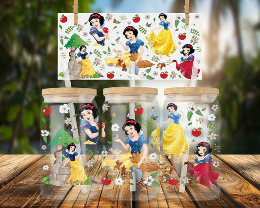 Princess Classic Character 16oz UVDTF Glass Wrap product type