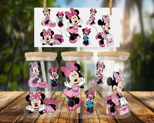 Classic mouse Fashion 16oz UVDTF Glass Wrap
