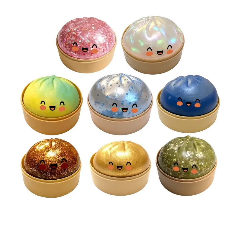Dumpling Squishy Fidget Toy Squishy Mystery Bun Squishy Gift Ornament Dumplings Squishy Toy Desk Accessiories Dumpling Squishy