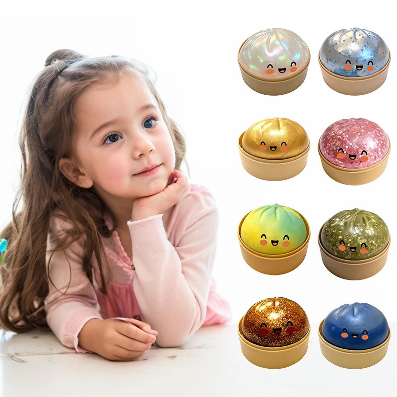 Dumpling Squishy Fidget Toy Squishy Mystery Bun Squishy Gift Ornament Dumplings Squishy Toy Desk Accessiories Dumpling Squishy