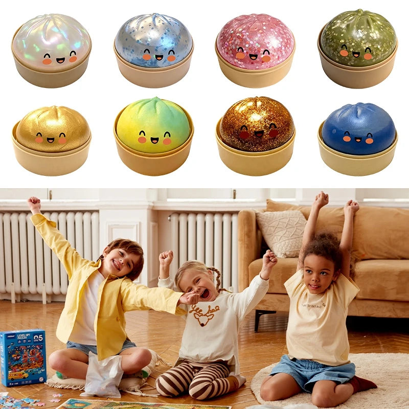 Dumpling Squishy Fidget Toy Squishy Mystery Bun Squishy Gift Ornament Dumplings Squishy Toy Desk Accessiories Dumpling Squishy
