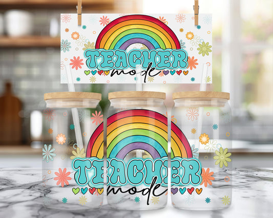 Teacher Mode 16oz Glass Can