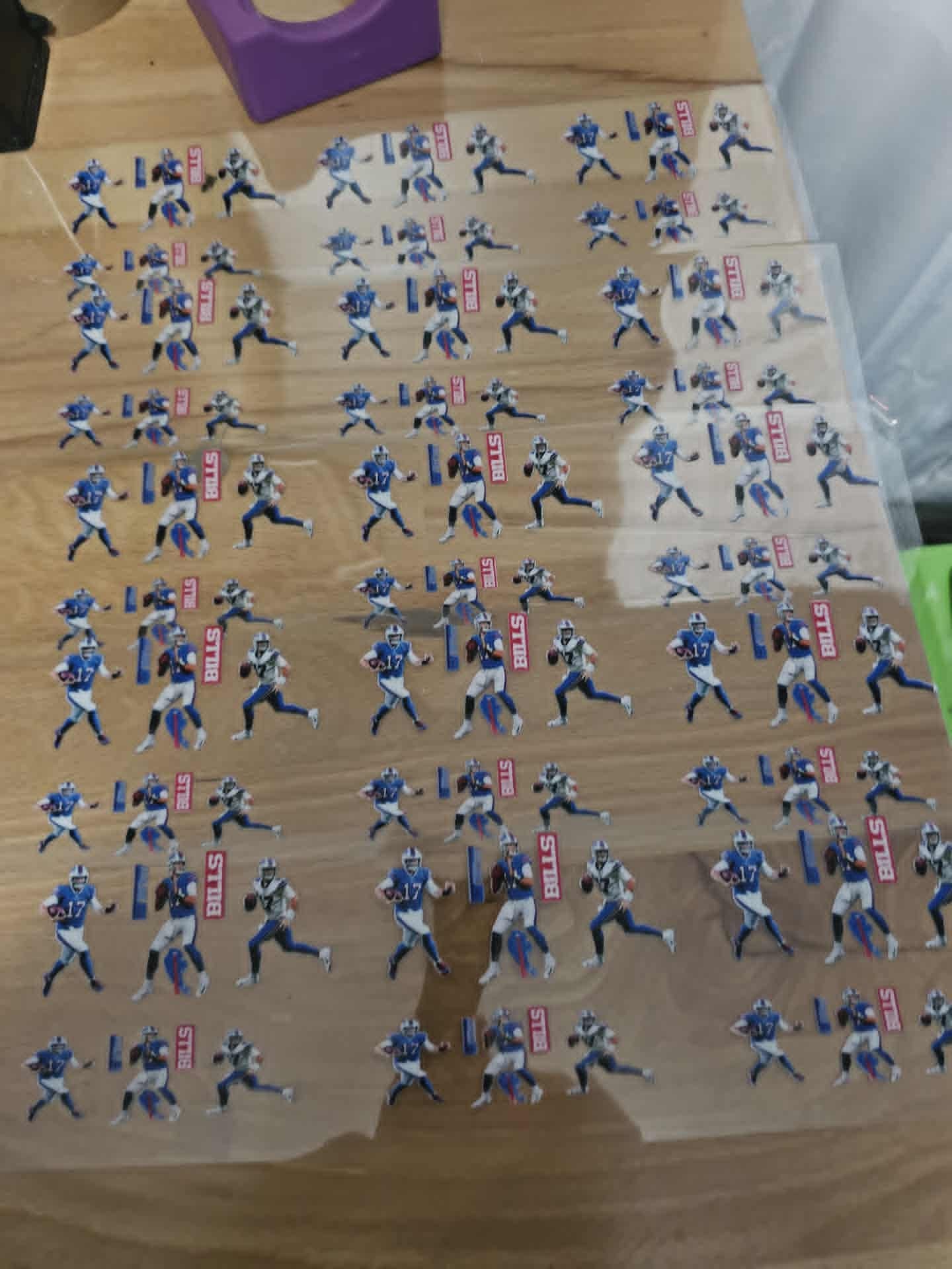 111  colored  UVDTF decals