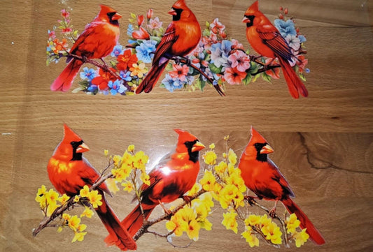 2 colored  UVDTF decals