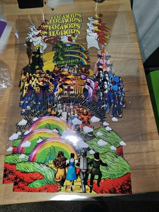 15 colored  UVDTF decals