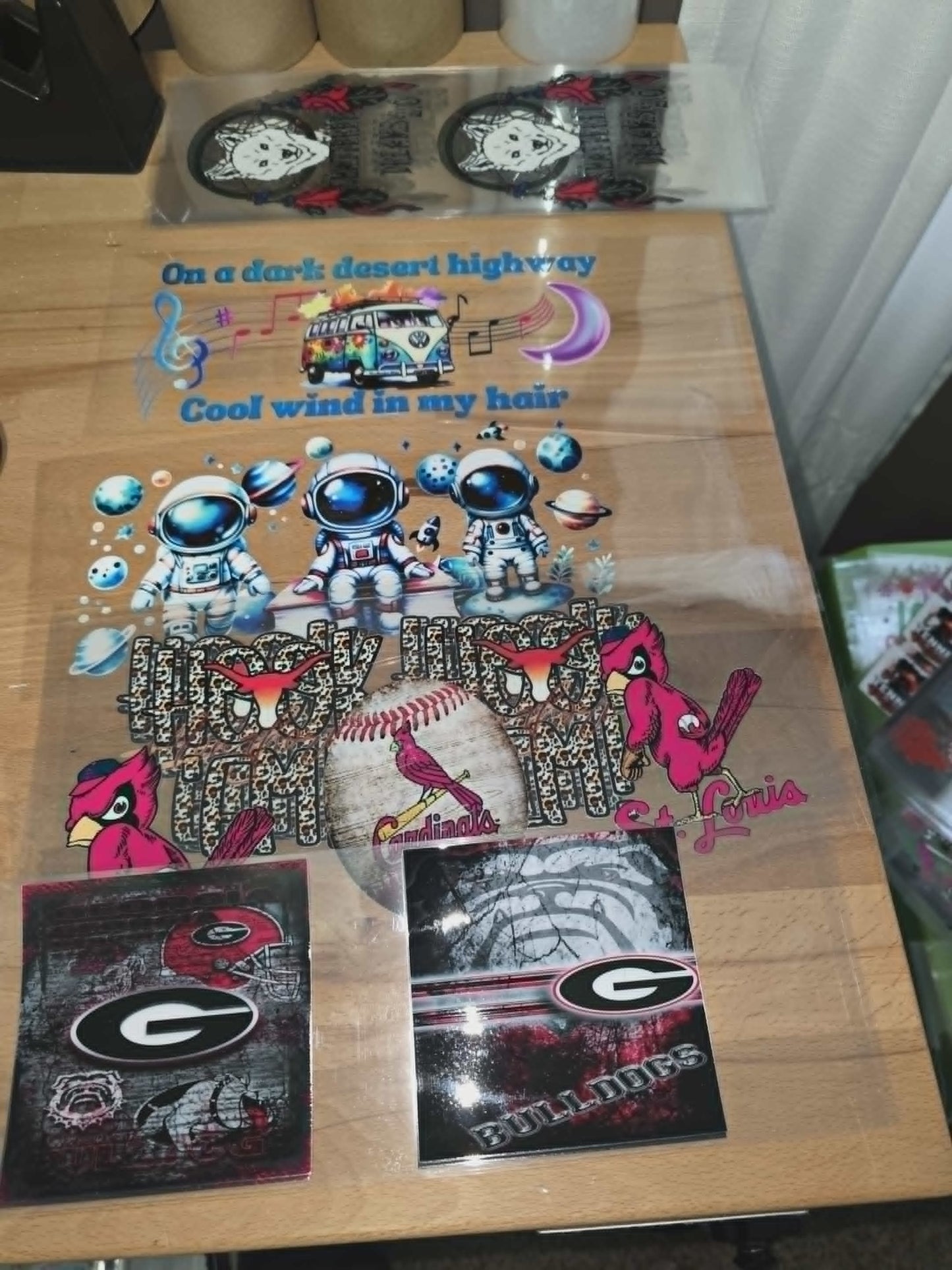 92 colored  UVDTF decals