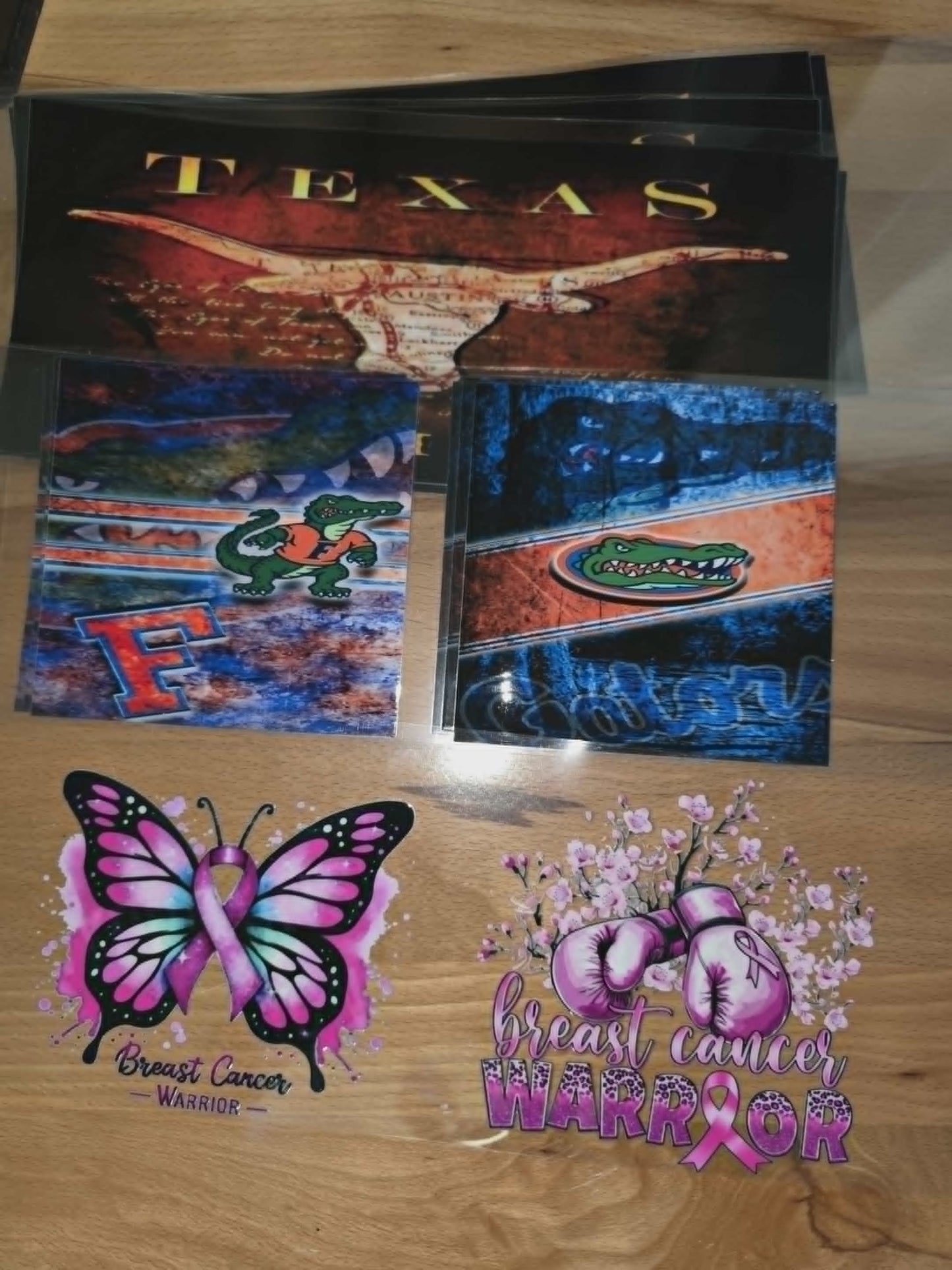 92 colored  UVDTF decals