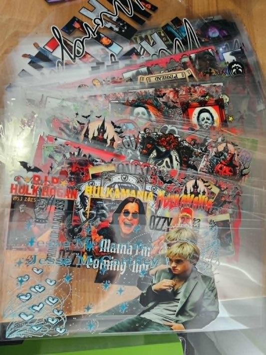 101 colored  UVDTF decals